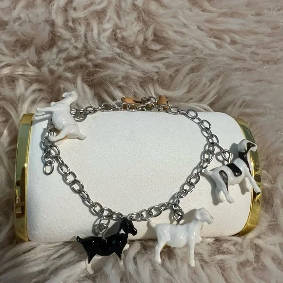 Charming Goat Charm Bracelet - Picture 1 of 1